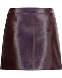 Courreges - Mini Vinyl Skirt - Lyst