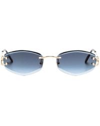 Cartier - Cartier Eyewear Ct0467S Rimless Gradient Lens Sunglasses - Lyst