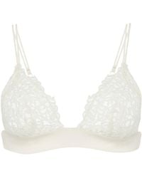 La Perla - Off- Triangle Bra With Macramé Cfi906335 Clothing - Lyst