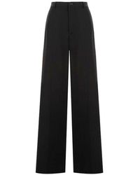 Balenciaga - Wool Flared Pants - Lyst