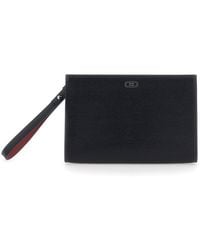 Ferragamo - Revival Clutch With Wrist Strap And Gancini On The Front - Lyst