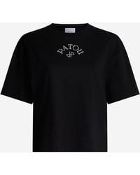 Patou - Organic Cotton T Shirt With Logo - Lyst