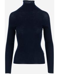 Aspesi - Ribbed Wool Sweater - Lyst