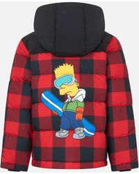 MC2 Saint Barth - Boy Hooded Down Padded Jacket Baxter With Bart Simpson Print - Lyst