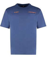 K-Way - Fantome Cotton T-Shirt - Lyst