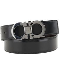 Ferragamo - Gancini Reversible Belt Calf Leather Bos Taurus E Braces - Lyst