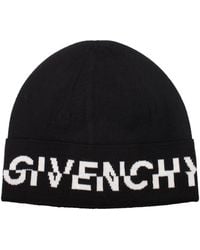 Givenchy - Logo Beanie Wool Hat - Lyst