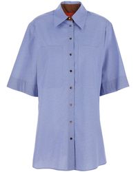 ..,merci - Long Shirt C398V1 With Classic Collar And Sleeves Cotton For Blouses - Lyst