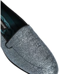 Dolce & Gabbana - Glitter Lurex Dg Logo Dress Loafers Shoes Leather - Lyst