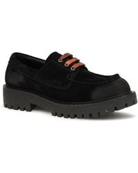 Prada - Loafers Suede Lace-Up Upper: Shoes - Lyst