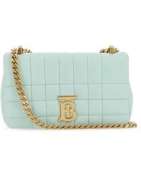 Burberry - Pastel Light-blue Leather Mini Lola Shoulder Bag - Lyst