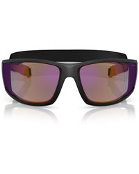 Prada Linea Rossa - Ps A04S 1Bo10J Nero Opaco Sunglasses - Lyst