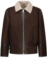 Dondup - Shearling Collar Jacket - Lyst