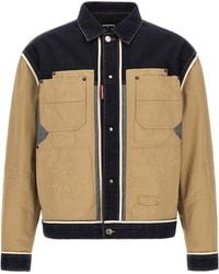 DSquared² - Hybrid Denim And Canvas Jacket - Lyst