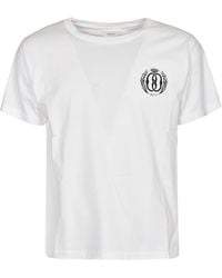 Bally - Crowned Logo Print T-Shirt - Lyst