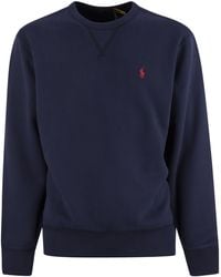 Polo Ralph Lauren - Crew-Neck Sweatshirt With Logo - Lyst