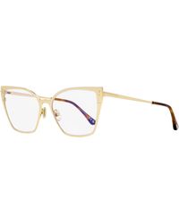 Tom Ford - Geometric Cat-Eye Eyeglasses Tf6051B 028-Havana 56Mm Metal/Plastic (Acetate) Sunglasses - Lyst