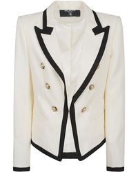 Balmain - One Button Fitted Natte Jacket - Lyst