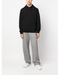 Stone Island - Cotton Logo Hoodie - Lyst