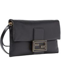 Fendi - Pouch Baguette Mom Leather Shoulder Bags - Lyst