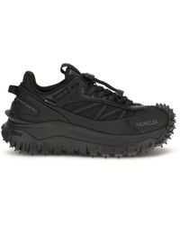 Moncler - Black Calf Leather Bos Taurus Athletic Sneakers - Lyst