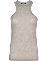 Dondup - Cotton Fitted Tank Top - Lyst