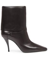 Saint Laurent - Ankle Boot Niki Leather - Lyst