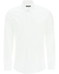 Dolce & Gabbana Gold Fit Poplin Shirt - White