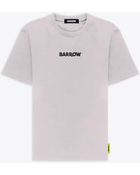 Barrow - Jersey T-Shirt Off Cotton T-Shirt With Front Logo And Back Smile Print - Lyst