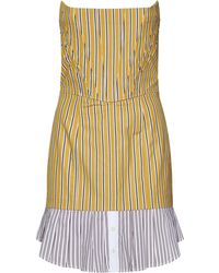 DSquared² - Preppy Striped Bustier Mini Dress - Lyst