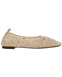 Tory Burch - Ballet Flats With Crystal Detail - Lyst