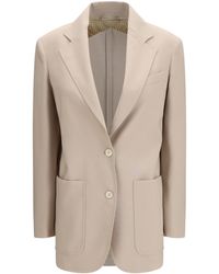 Max Mara - Single-Breasted Wool-Blend Blazer Fleece Wool; Mohair; Silk Blazers & Vests - Lyst