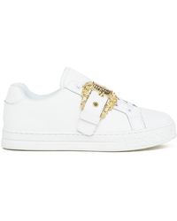 Versace Jeans Couture - Logo-buckle Leather Sneakers - Lyst