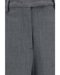Thelatest - Pants Straight-Leg Wool-Blend Polyester Trousers - Lyst