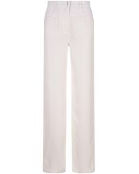 Givenchy - Stone Grey Melange Denim Oversized Jeans - Lyst