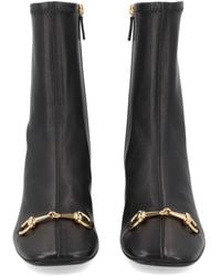 Gucci - Signora Ankle Boots With Horsebit - Lyst