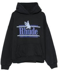 R H U D E © - Hooded Sweatshirt Cotton - Lyst