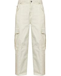 Ami Paris - Cotton Baggy-Fit Cargo Trousers - Lyst