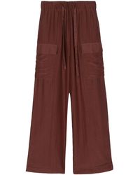 Semicouture - Cotton-Silk Blend Trousers - Lyst