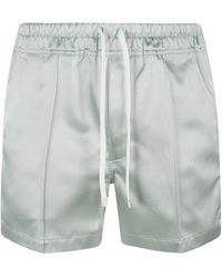 Tom Ford - Piping Embellished Shiny Shorts - Lyst