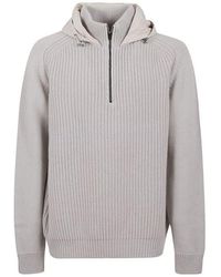 Herno - Gray Wool Sweatshirt - Lyst