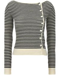 N°21 - Striped Cardigan Sweater, Cardigans - Lyst
