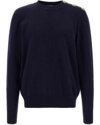 Balmain - 'Leone Catena' Button Sweater - Lyst