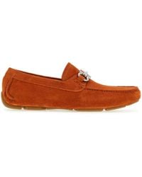 Ferragamo - Ferragamo Gancini Suede Driving Shoes - Lyst
