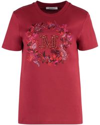 Max Mara - Elmo Short Sleeved T Shirt With Embroidery - Lyst
