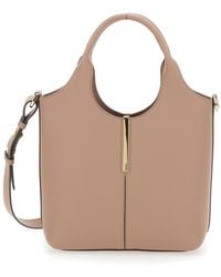 Tod's - 'Ebr Mini' Shoulder Bag With Logo Metal Plate - Lyst