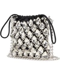 Self-Portrait - Handbag Mini Metallic Knit Glass Handbags - Lyst