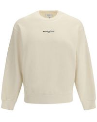 Maison Kitsuné - Beige Cotton Sweatshirt - Lyst