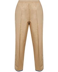 Prada - Desert Twill Trousers With Tapered Leg Polyester - Lyst