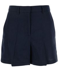 Le Plain - Linen Shorts With Belt Loops For And Bermuda - Lyst